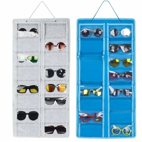 Hanging Sunglasses Storage Bag Display Felt Wall Stand Glasses Holder Organizer - 第 10/14 張圖片
