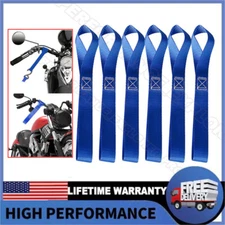 6PCS Soft Loop Tie Down Straps Ratchet Car Motorcycle Luggage Ratchet CarBole US