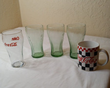 Set of 5 Coca Cola Glasses/Mug Mug is from 1995