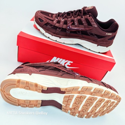 Nike US 11.5 Men's Brown Ivory Burgundy Gum Retro Run -P-6000 SE -HF0015 200 New - Picture 10 of 21