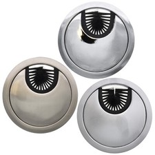 60mm Desk Grommet Cable Wire Cord Tidy Computer Table Port Hole Cap Cover Insert