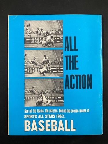 Sports All Stars Baseball 1963 Issue w/ Willie Mays San Francisco Giants Cover - Picture 3 of 3