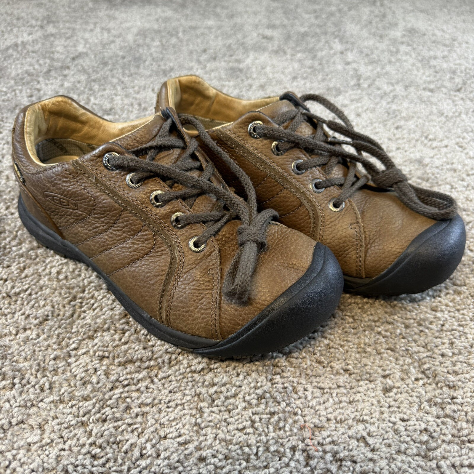 Keen Presidio Scarpe Pelle Donna 8.5 (EU 41) Marrone Escursionismo Campeggio Outdoor