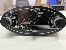 Vintage Air Black Gen Ii Streamline 5.5 X 2.5 Oval Control Panel 481005