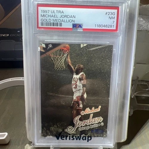 1997-98 Fleer Ultra - Michael Jordan #23G Gold Medallion 🐐🔥📈📈 PSA 7