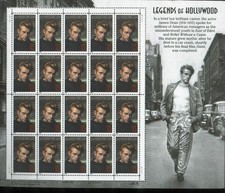 Scott 3082  Legends of Hollywood   James Dean Sheet