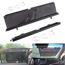 Car Roller Sunshade Retractable Window Shade for 15.7x23.6inch, Black