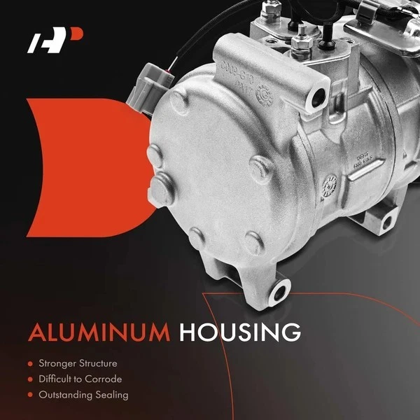 Compresor de aire acondicionado Honda Accord 2003-07 con embrague con polea de 7 ranuras APACC155 Foto 4 de 4