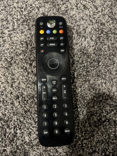 Microsoft Xbox 360 Remote Control TV DVD Media Genuine Official Black - Picture 1 of 2