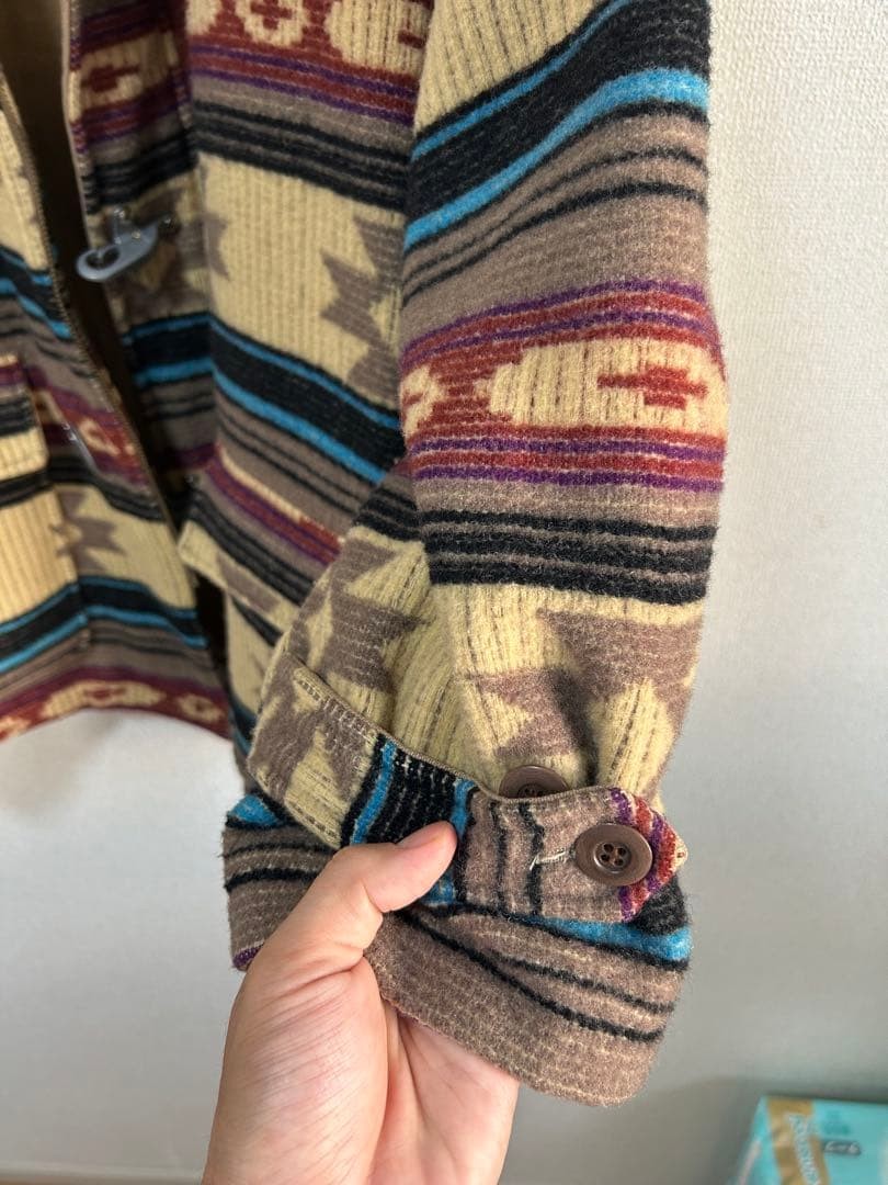 80s CHAPS fireman jacket native pattern Ralph Lau… - image 6