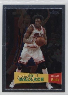 2007-08 Topps Chrome 1957-58 Variations Ben Wallace #103 HOF 1e1b