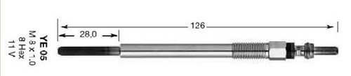 91322 ENGINE GLOW PLUGS NGK 2PCS FOR MINI MINI,MINI CLUBMAN COOPER D,ONE D 1.6L - Picture 2 of 5