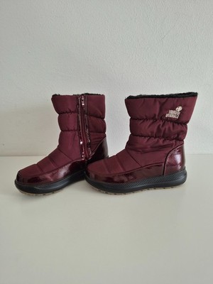 Mädchen Winterboots dunkelrot in Gr. 38 von YAWNUR Originals