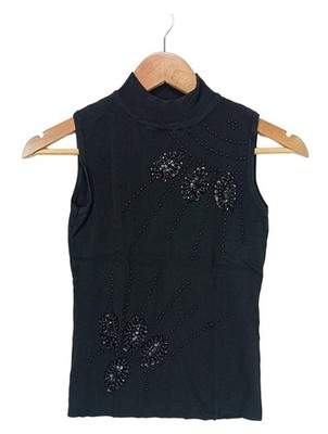 RIGOGOLO Rollkragentop Damen Top Gr. DE 34 schwarz Casual-Look
