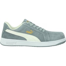 Puma Safety Shoes 640035-07.5-800 Men's Athletic Shoe, Grey, White, 7 1/2,