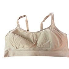 Underoutfit 459 The Comfort Shaping Bra Tan Sz XL Wireless Comfort