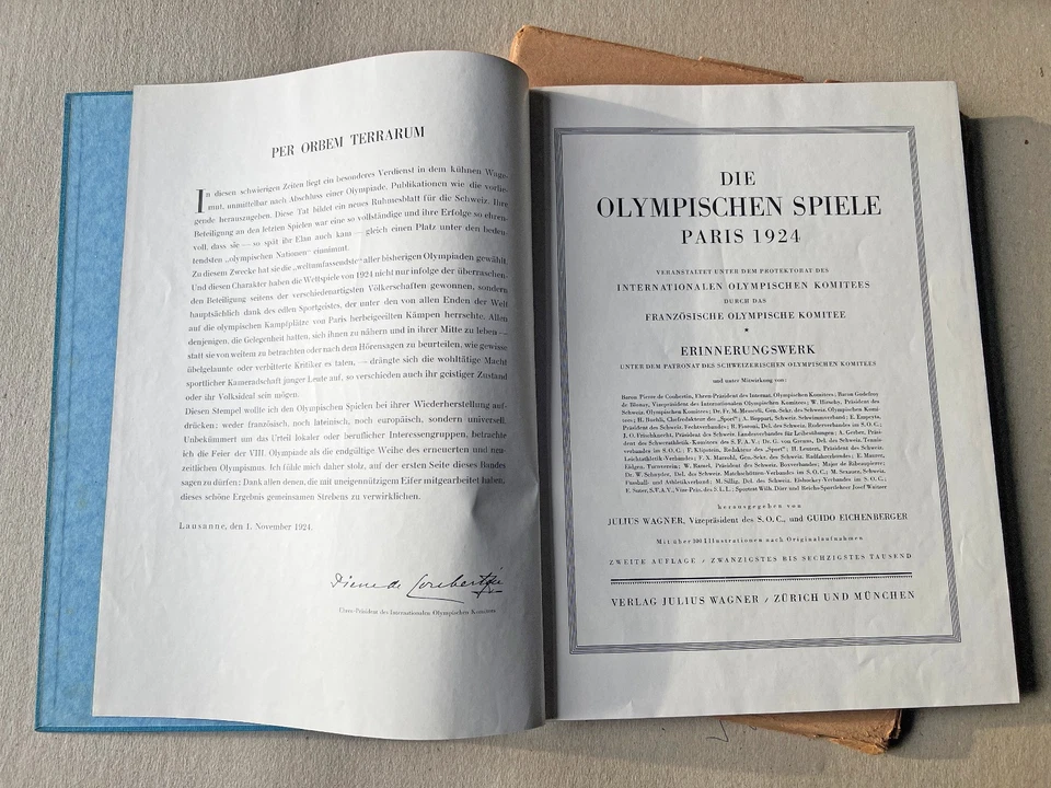 Deutsches Reich: Olympia Paris 1924. Originalschuber. Selten! - Bild 3 von 4
