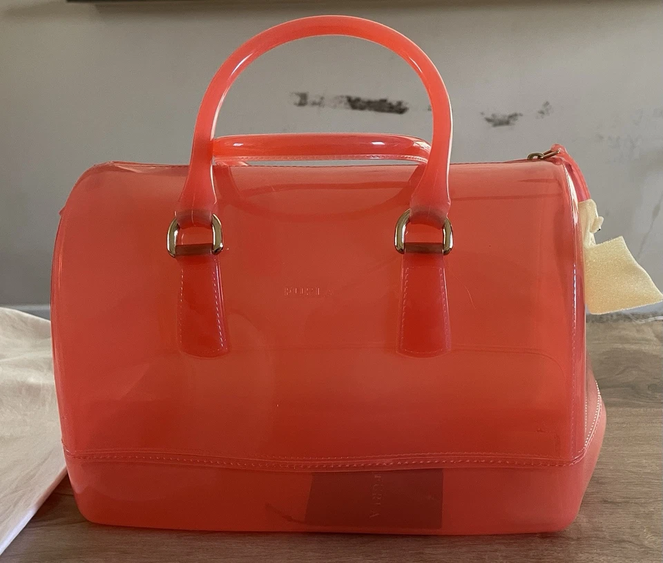 BOLSA DE DULCES FURLA grande naranja con bolsa antipolvo Foto 4 de 4