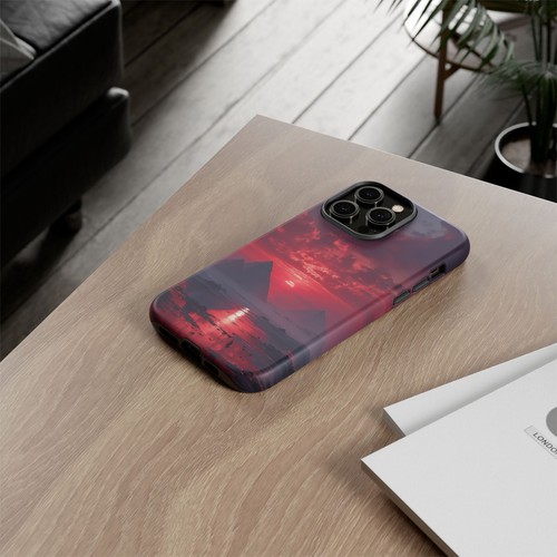 Egypt Pyramids Blood Red Sky Phone Case for iPhone, Samsung Galaxy, Pixel - 第 65/239 張圖片