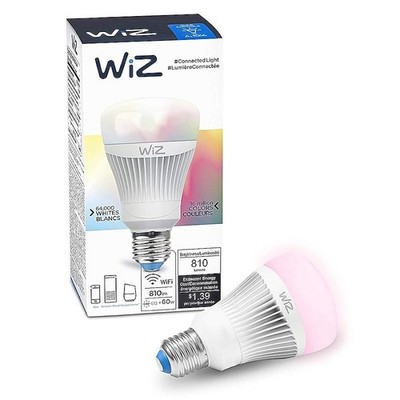WiZ 60 Watt A19 Colors and Tunable White Wi-Fi Smart LED Light Bulb - IZ0126081