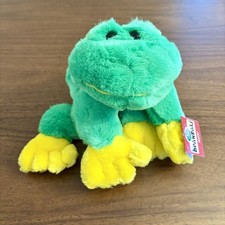 Vintage Buddy the frog Farm Yard Beanpals KellyToy Beanbag Plush New tags