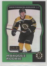 2017-18 O-Pee-Chee Platinum Retro Green 5/49 Jakob Forsbacka-Karlsson #R-98 7fp