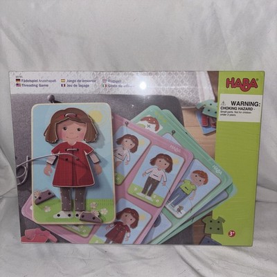 HABA Dress Me! - A Board Threading Game For Toddlers-Dress Up Fun!-Complete