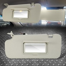 Driver Left LH Side Sun Visor Gray w/ Makeup Mirror For 09-14 Nissan Murano