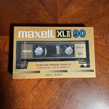 VTG Maxell XLII-90 Cassette Tape Type 2 Cr02 - SEALED NEW NOS - 1983-1985