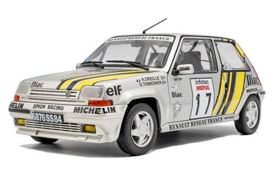SOLIDO - RENAULT 5 GT Turbo MK2 #17 Tour de Corse 1989 A.OREILLE - 1/18 - SOL...