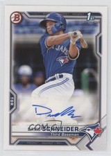 2021 Bowman Paper Prospect Davis Schneider #PAPR-DS Auto 0lg9
