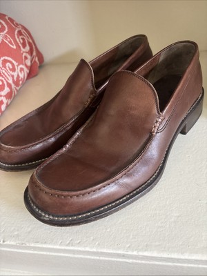 BARRACUDA Made In ITALY Italian Leather Slip On LOAFERS Shoes Men s Size US 10
