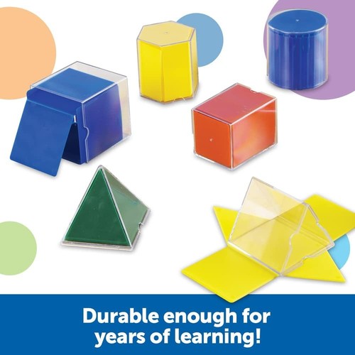 16-Piece Folding Geometric Shapes Set for Interactive Geometry Learning - Picture 7 of 10