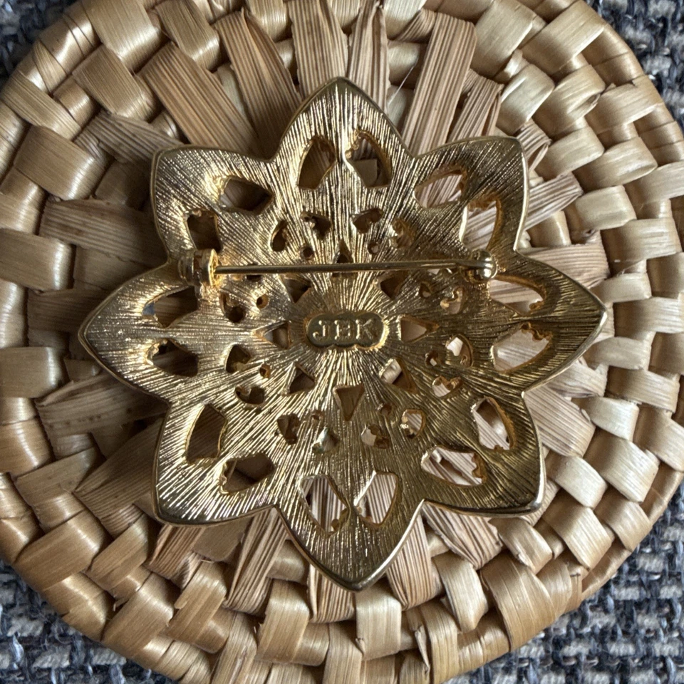 Broche réplica esmalte verde prendedor Camrose Kross JBK Jacqueline Bouvier Kennedy Foto 2 de 4