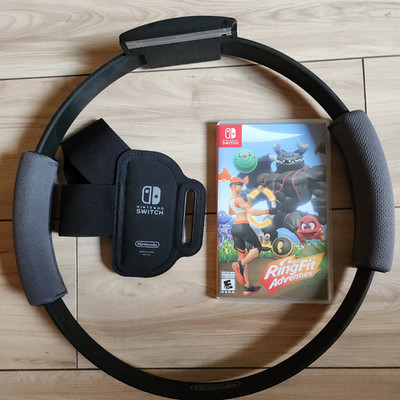 Ring Fit Adventure (Nintendo Switch, 2019) with Ring and Leg Strap