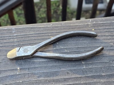 Vintage Barcalo Buffalo Tools 5-1/2  Long Diagonal Side Cutting Pliers USA Tool