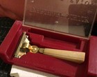 Vintage  Eversharp Schick Injector Shaving Safety Razor Brass Bakelite Handle — photo 4