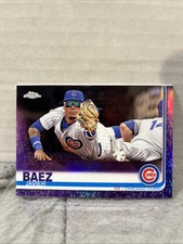 2019 Topps Chrome Purple Refractor JAVIER BAEZ #’d 276/299