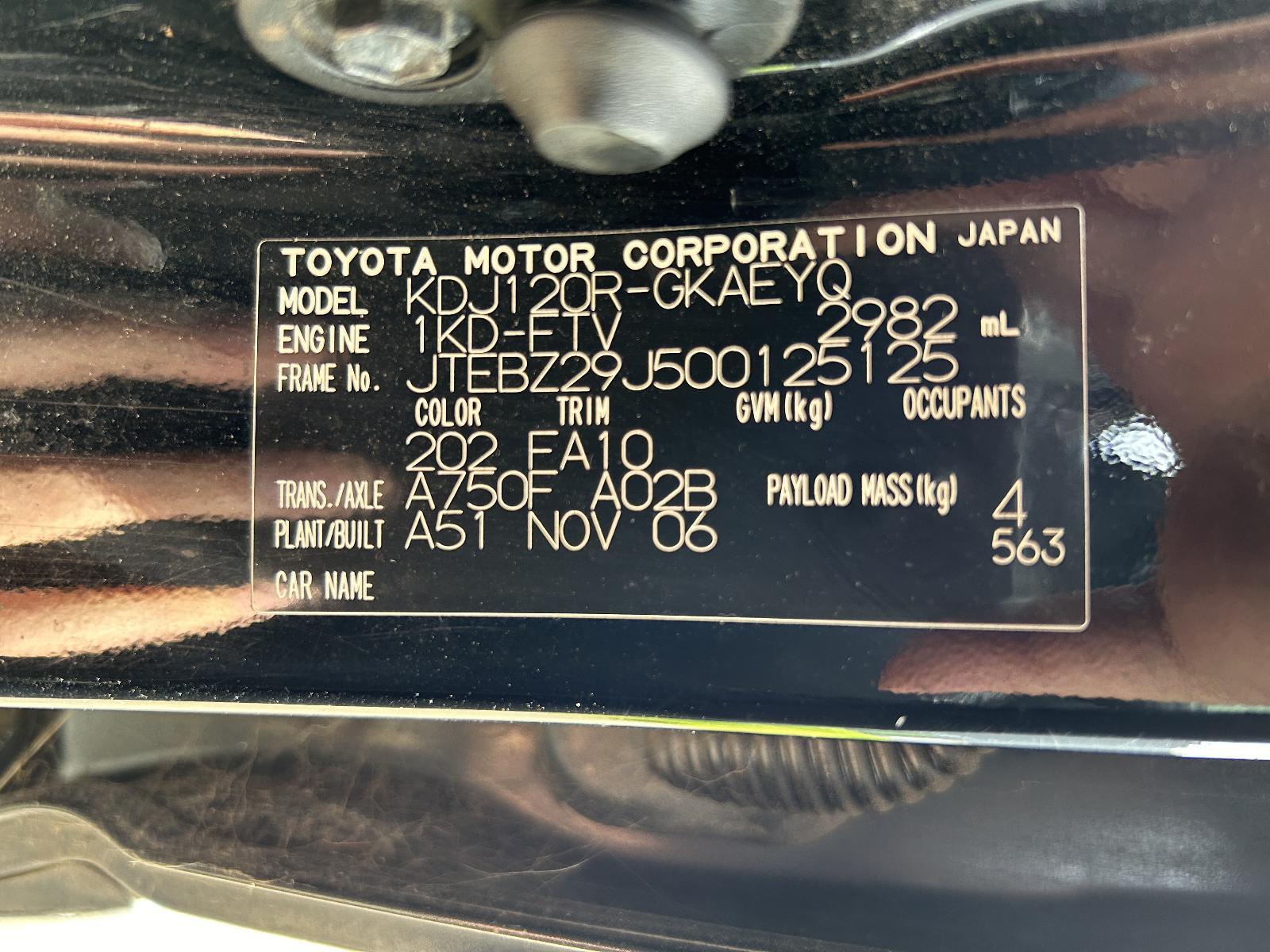 Toyota Prado Instrument Cluster KDJ120 11/2006-10/2009 - thumbnail 11