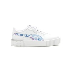 PUMA Carina 2.0 First Frost Lace Up Girls White Sneakers Casual Shoes 39522001
