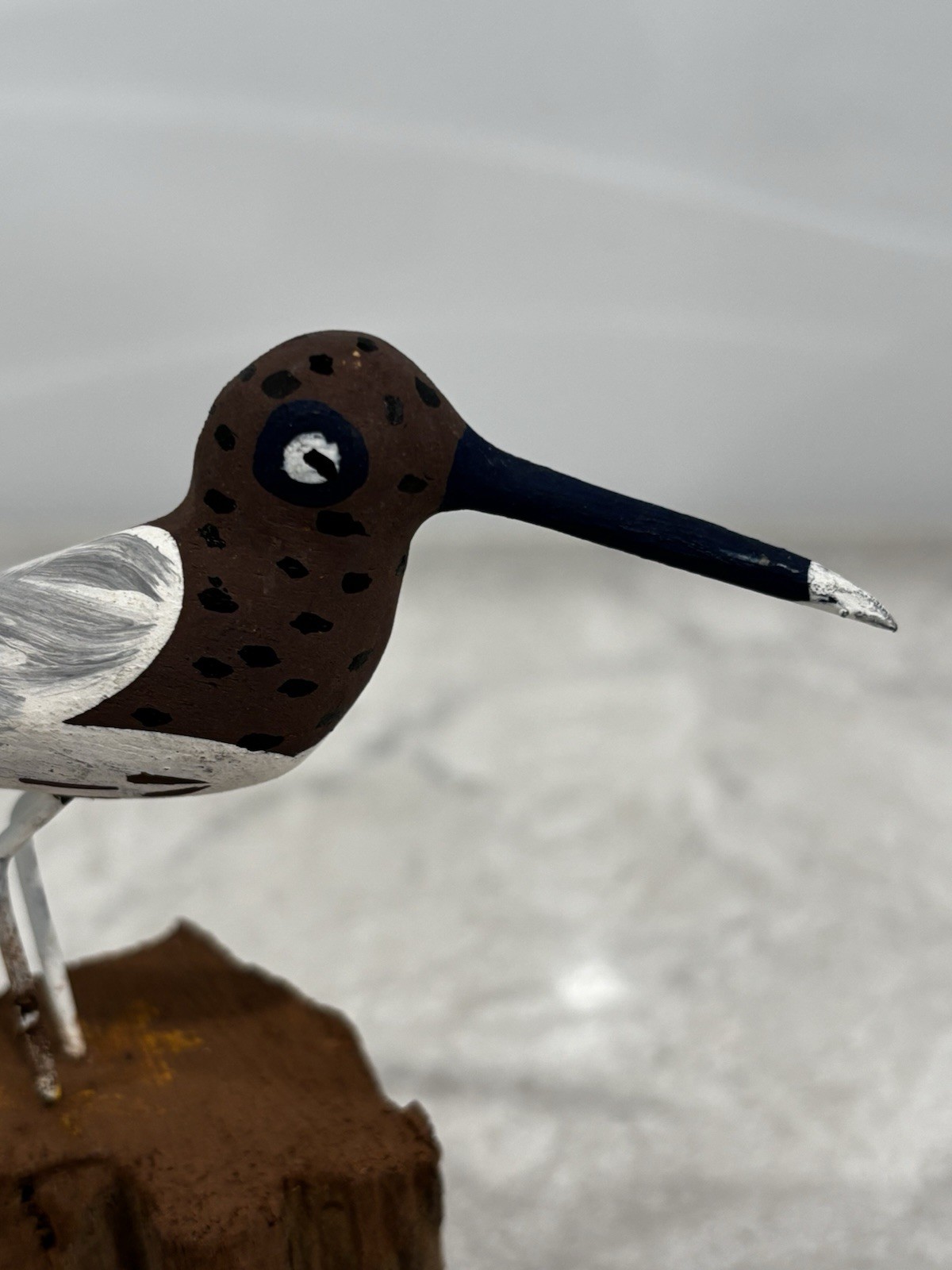 Vintage Hand Carved Sandpiper 