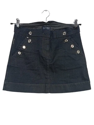 ARMANI Jupe en jeans Dames Jupe T EU 38 bleu style décontracté - Photo 1/4