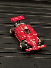 Tyco Bud / Budweiser Red 3 F-1 Indy Race Ho Slot Car 440 X2 Lot R