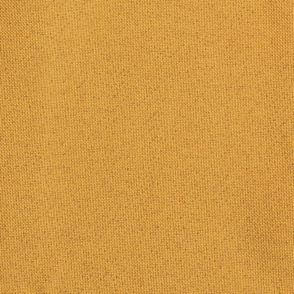 Blackout Curtain Yellow 100% Polyester Linen-Look 290x245 cm with Hooks - Image 4 of 4
