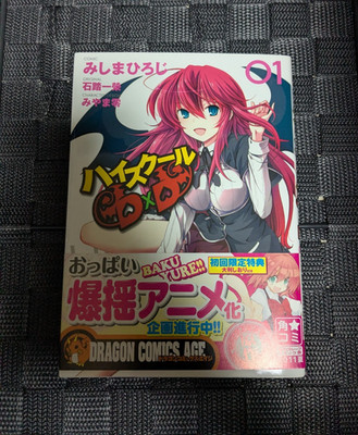 1st Print High School DxD - Volume 1  with Obi Japanese Manga