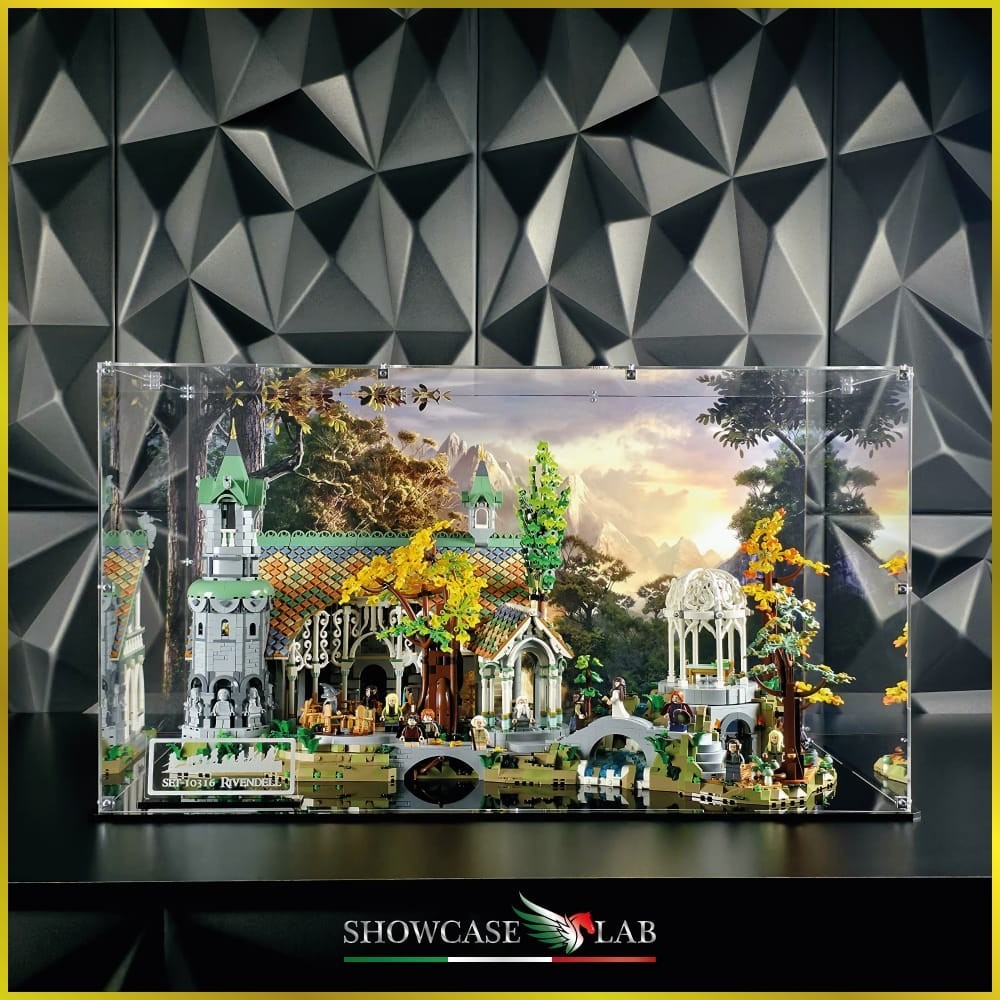 TECA IN PLEXIGLASS ACRILICO-SHOWCASE-TECA PER SET LEGO® 11380 - BICI DA CORSA foto 3