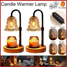 Candle Warmer Lamp, Adjustable Glass Lamp Candle Warmer with Timer Dimmable Gift