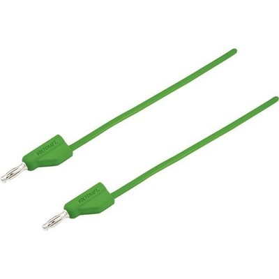 VOLTCRAFT MSB-300-1-GR MSB-300 Banana Plug Measuring Cable 4mm Silicone 1.00