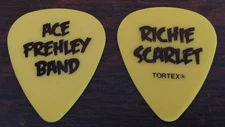 KISS-ACE FREHLEY SOLO TOUR GUITAR PICK! RICHIE SCARLET! YELLOW/BLACK!