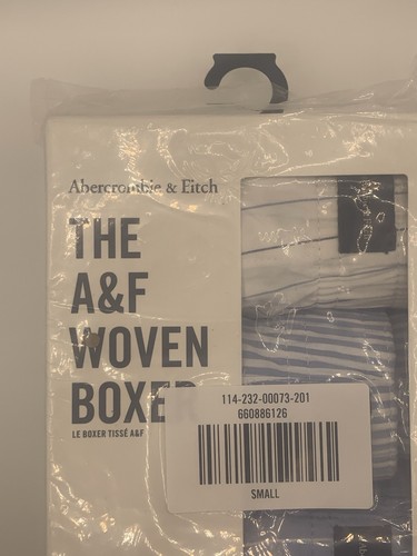 The A&F Woven Boxer x3er Pack Abercrombie & Fitch Blau Mix Small - Bild 2 von 10